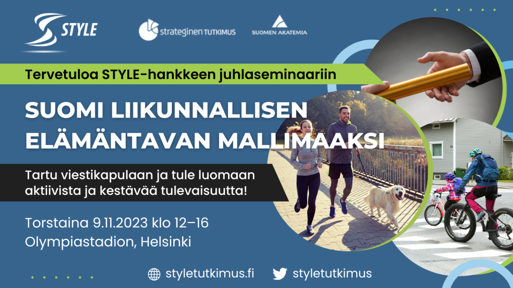 Tervetuloa STYLE-hankkeen juhlaseminaariin 9.11.2023